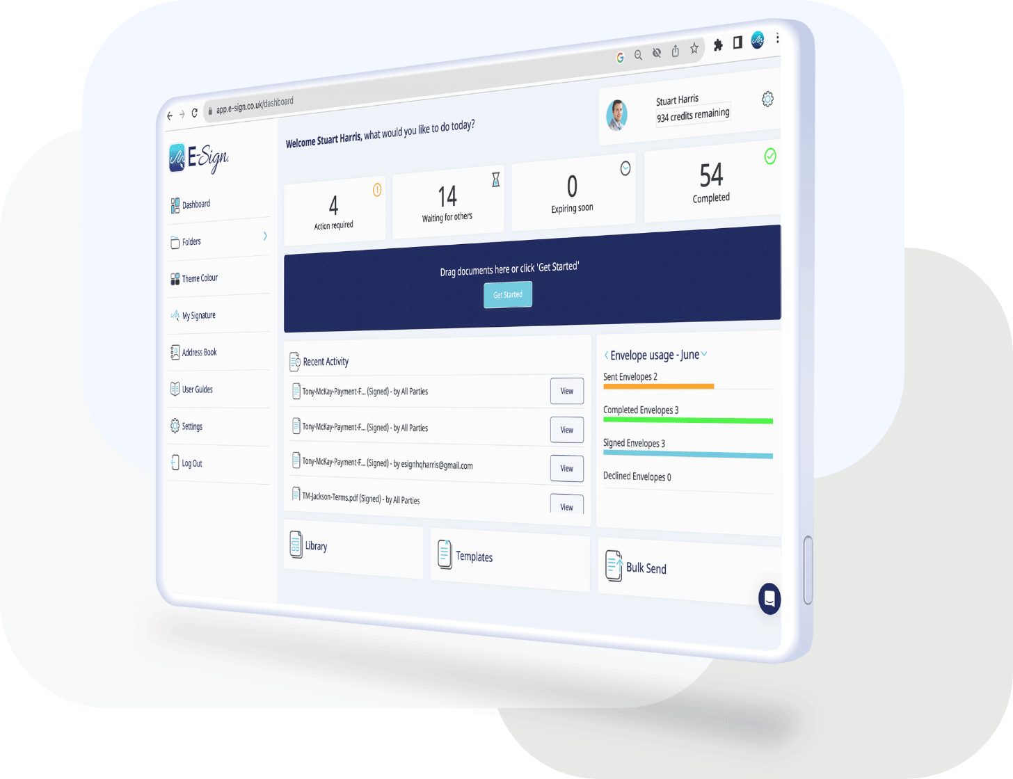 SignaNote platform interface